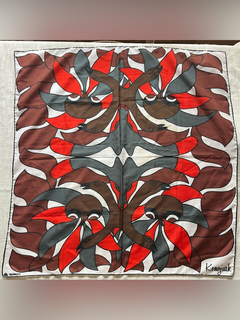 Vtg Inuit Bandana